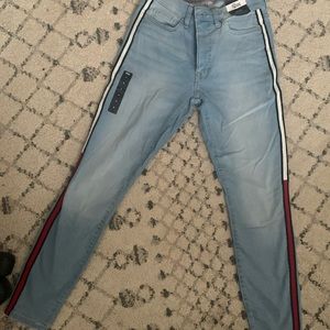 Tommy Hilfiger light wash striped jeans